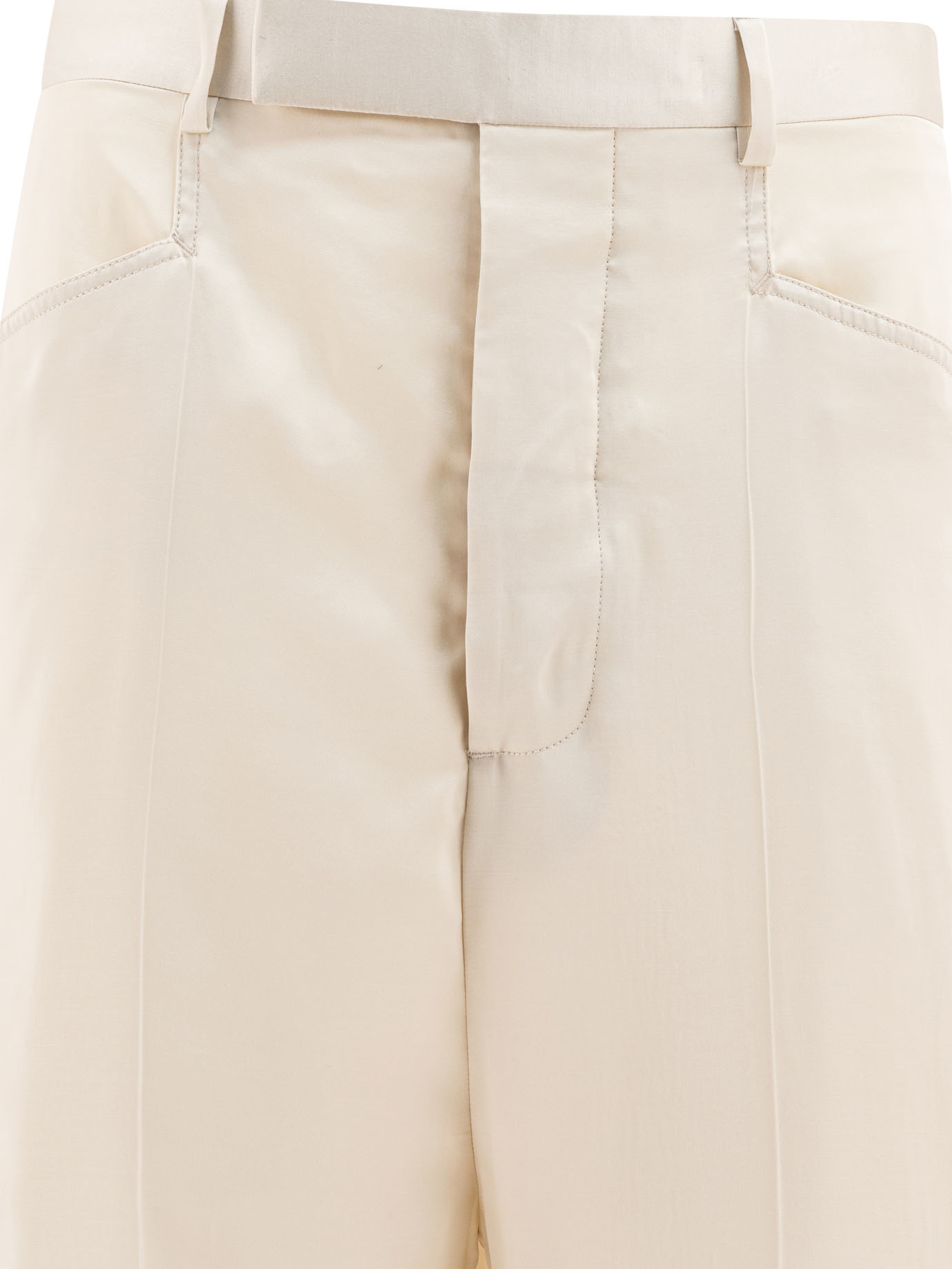 Rick Owens Belt-loop Casual Pants In Nude