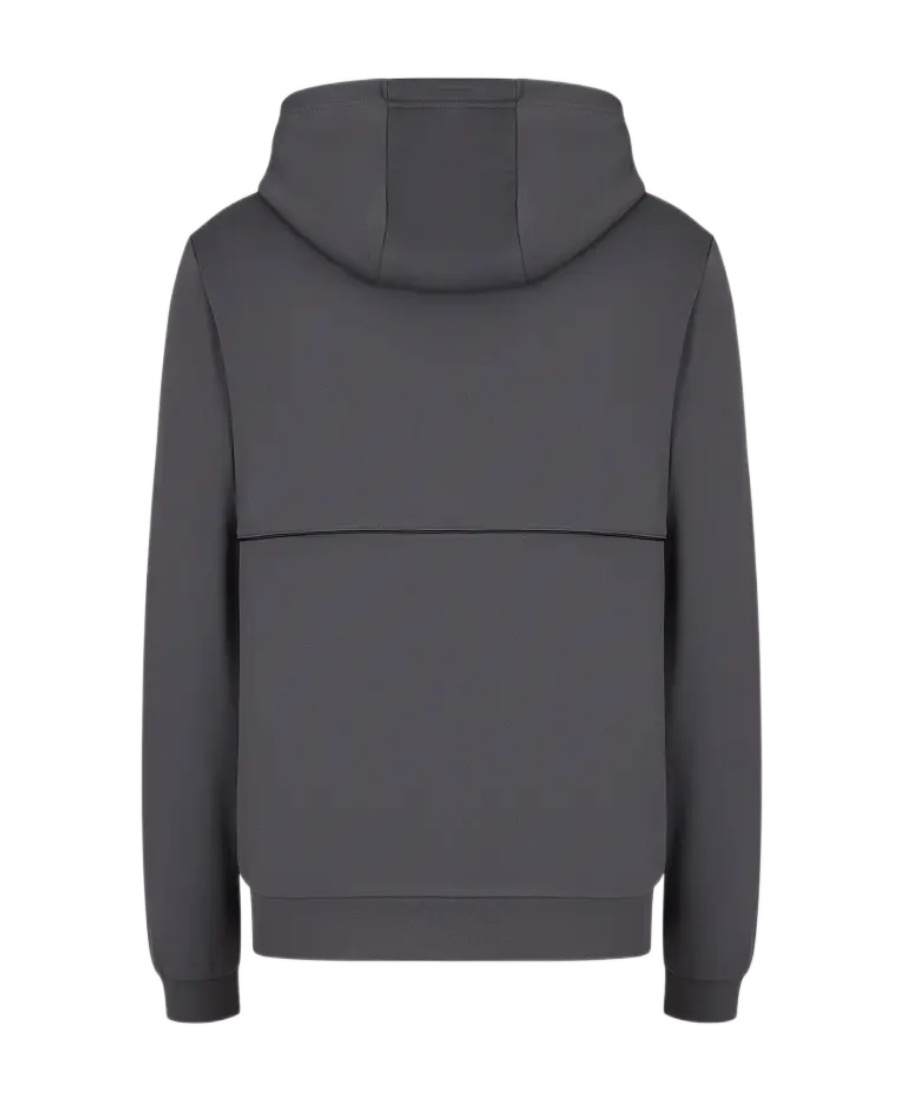 Ea7 Side Waist Impact Color Sports Sweater In Black