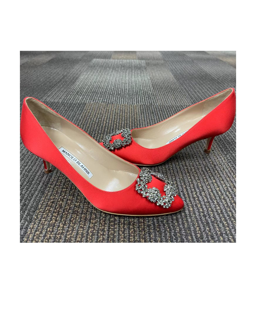 MANOLO BLAHNIK LOGO HIGH HEELS