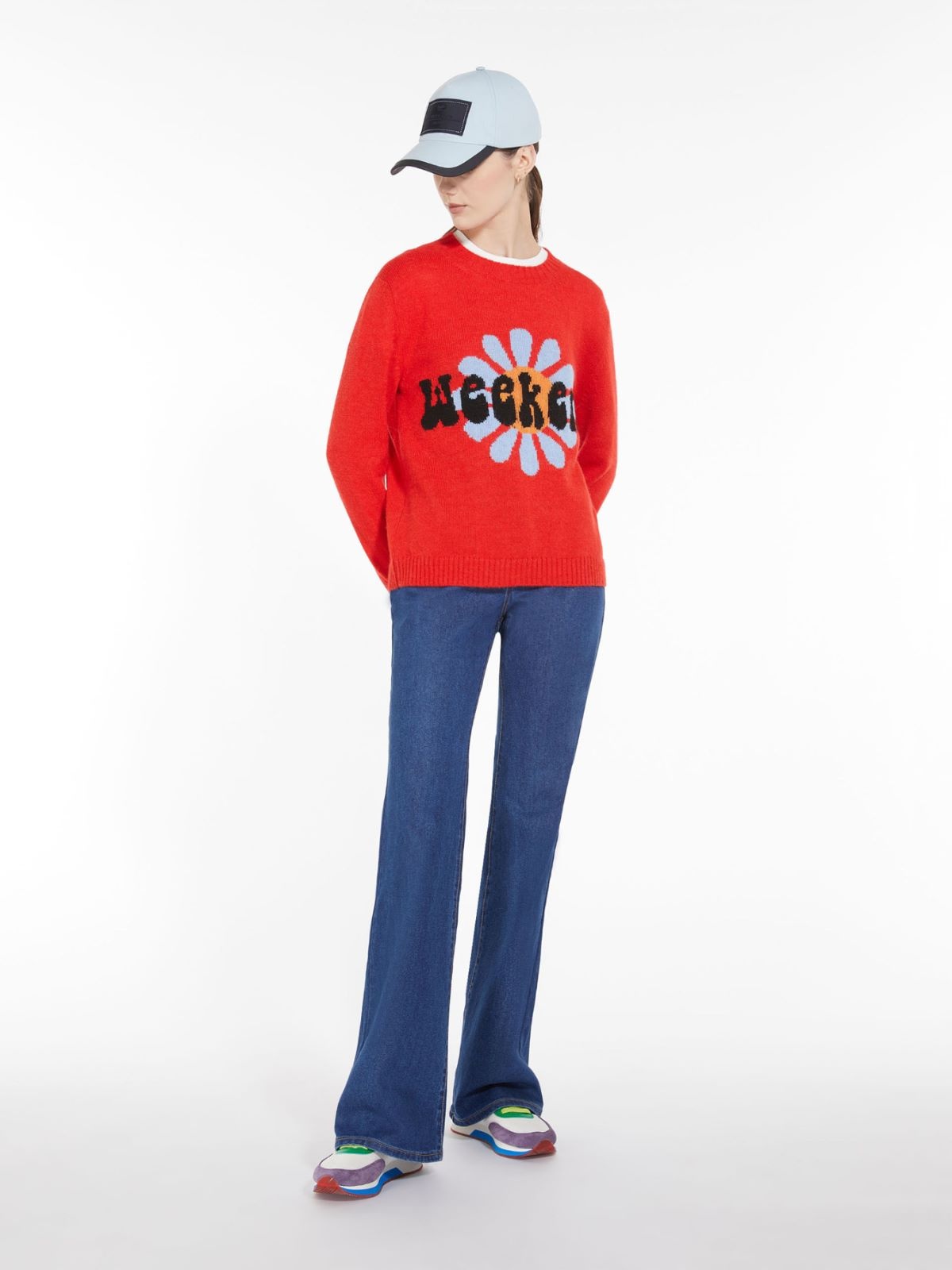Weekend Max Mara Flared Jeans In Blue