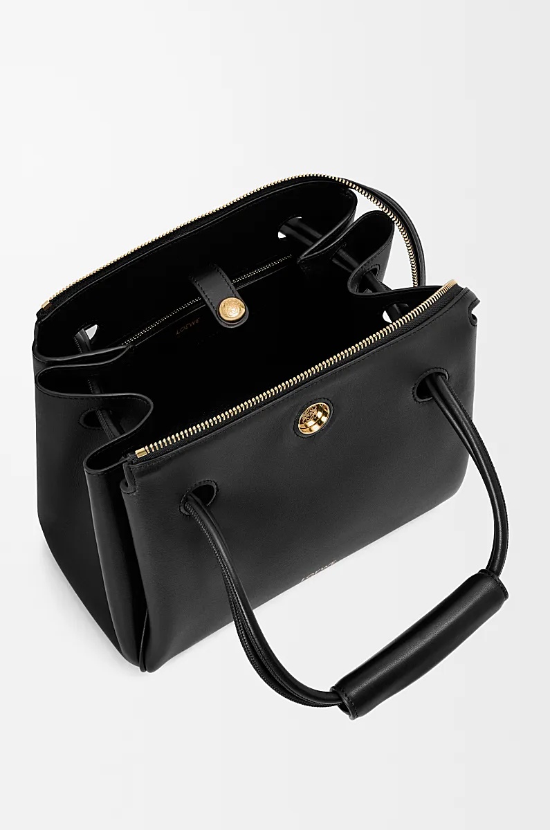 Loewe Small Madrid Bag In Supple Calfskin In Black
