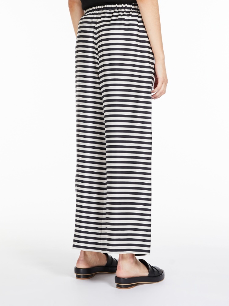 Max Mara Printed Casual Pants In Gray