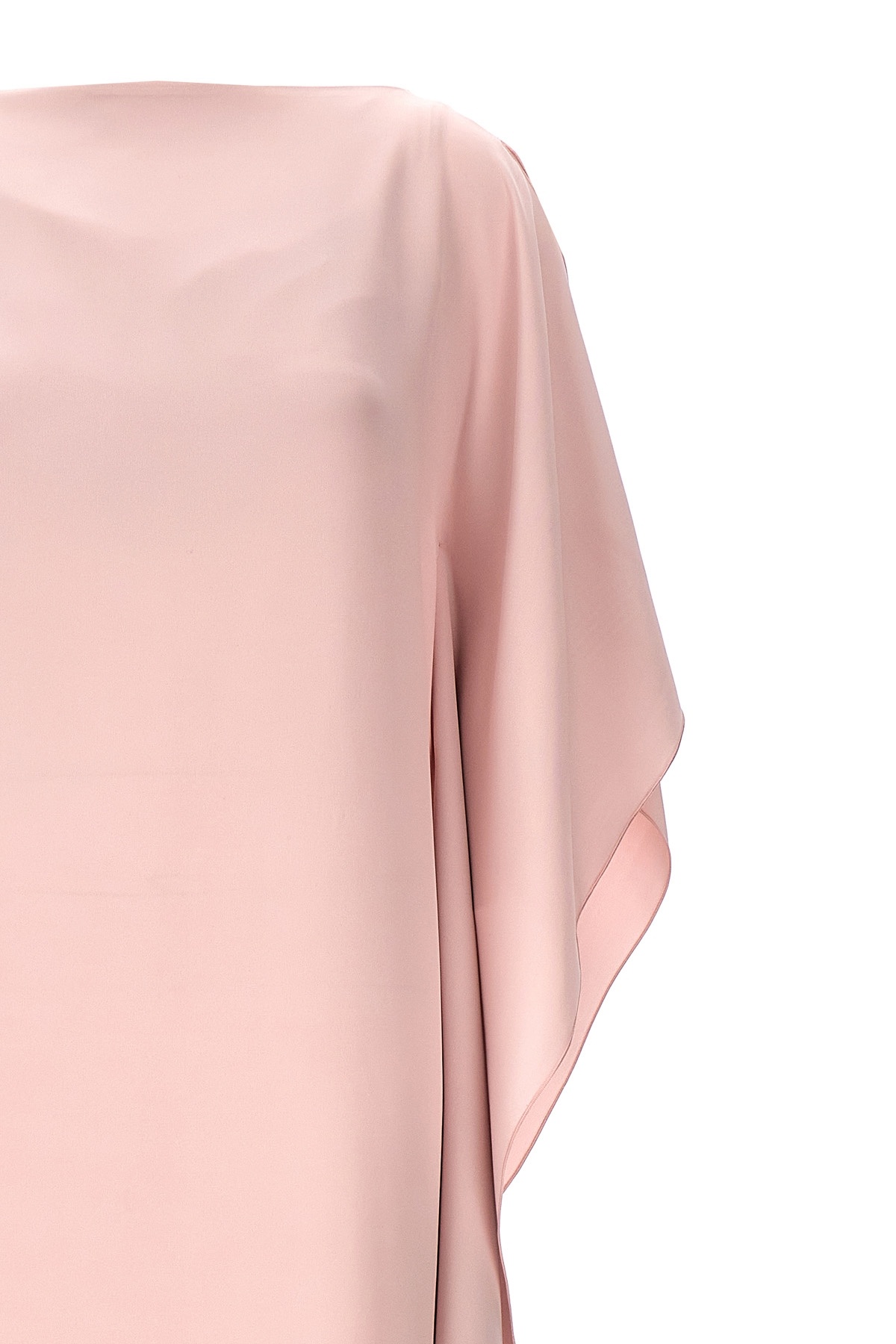Max Mara Light Pink Bora Draped Dress In Pink
