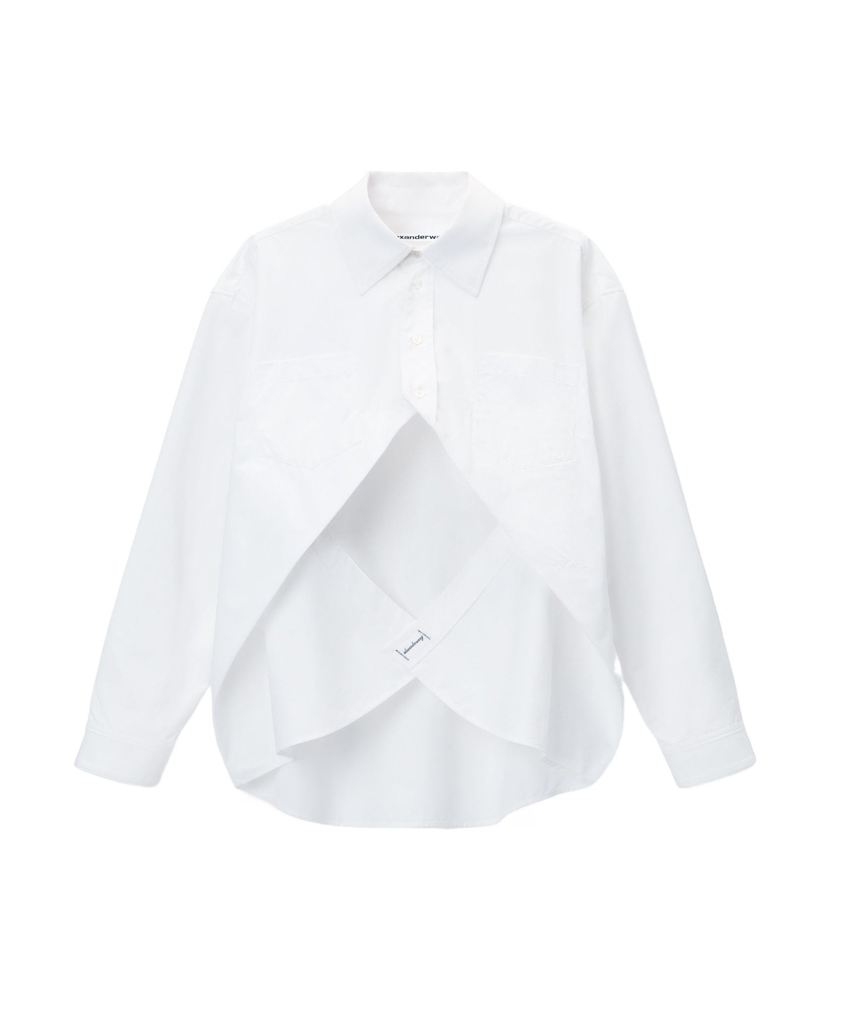 Alexander Wang Shirt With Slit Front In White