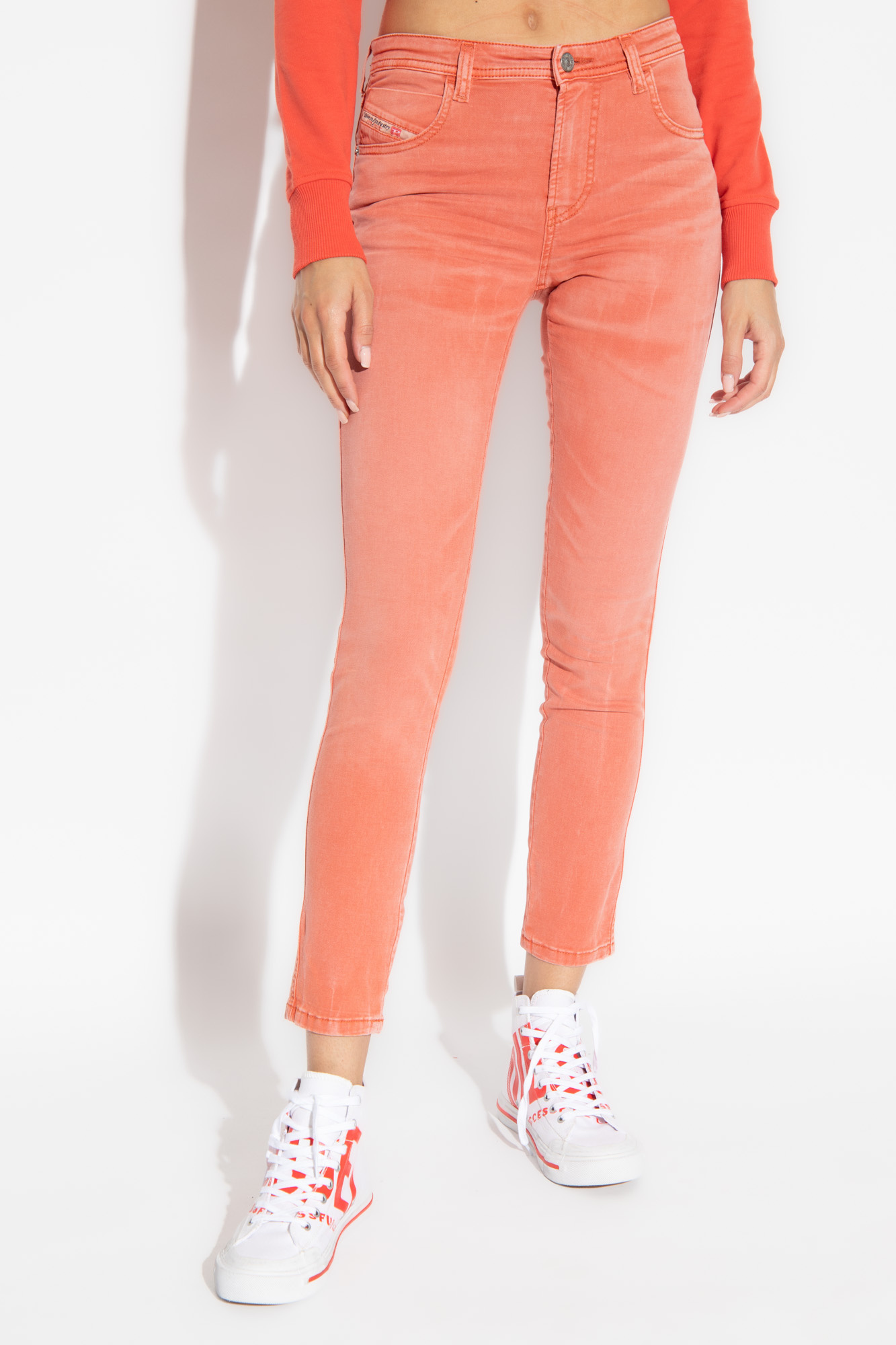 Diesel 2015 Babhila Skinny Jeans In Pink