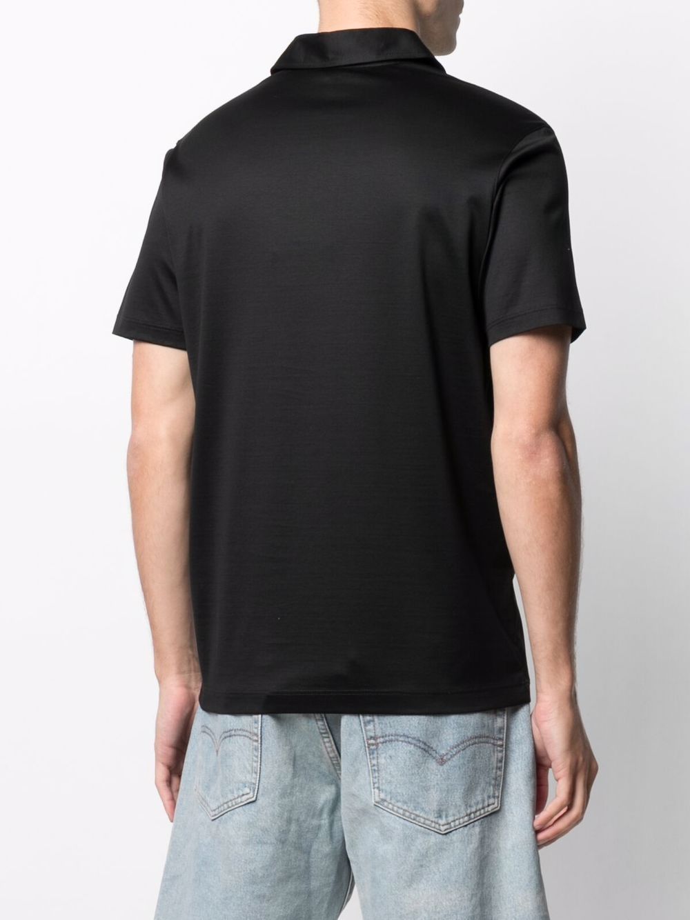 Paul & Shark Embroidered-logo Polo Shirt In Black