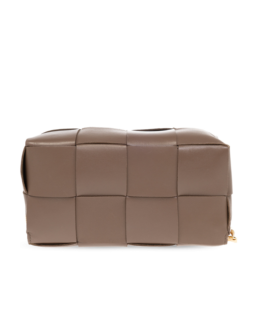 Bottega Veneta Cassette Maxi Intrecciato Clutch Bag In Brown