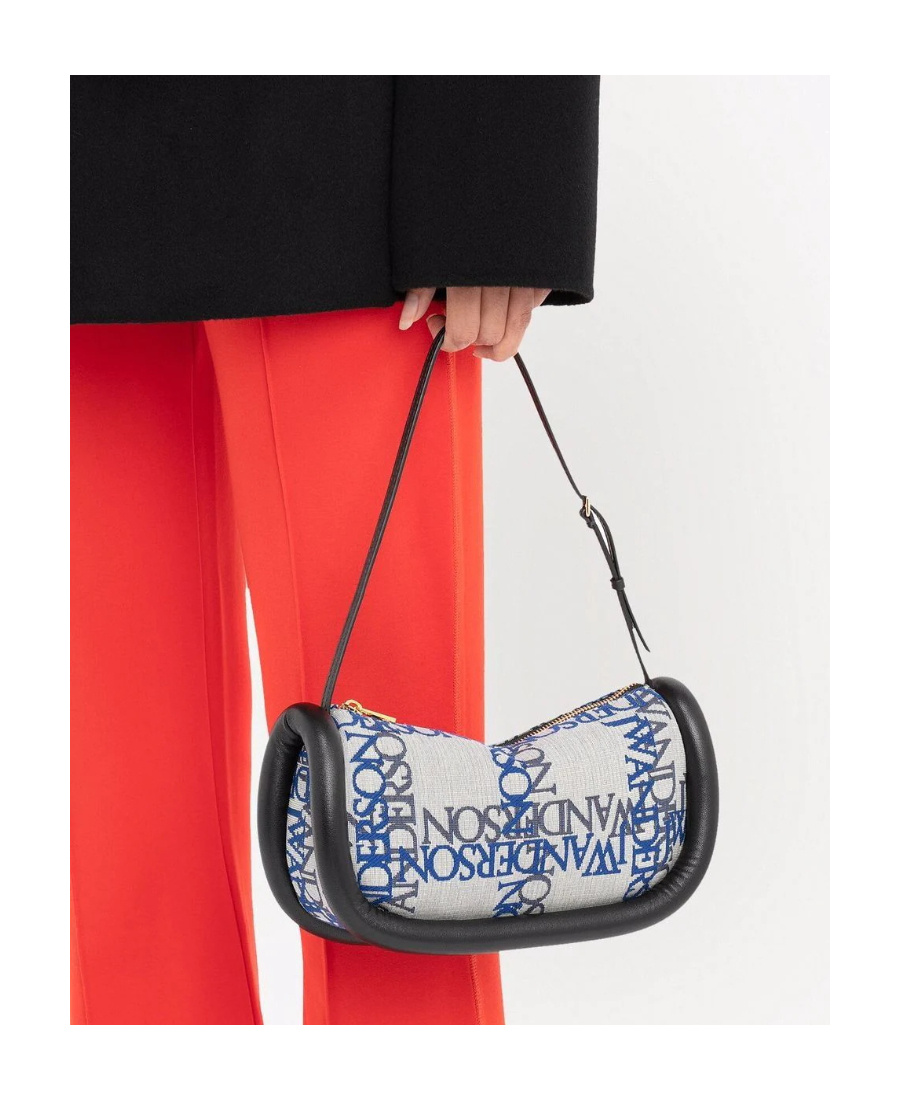 Jw Anderson The Bumper Slim Shoulder Bag In Gray