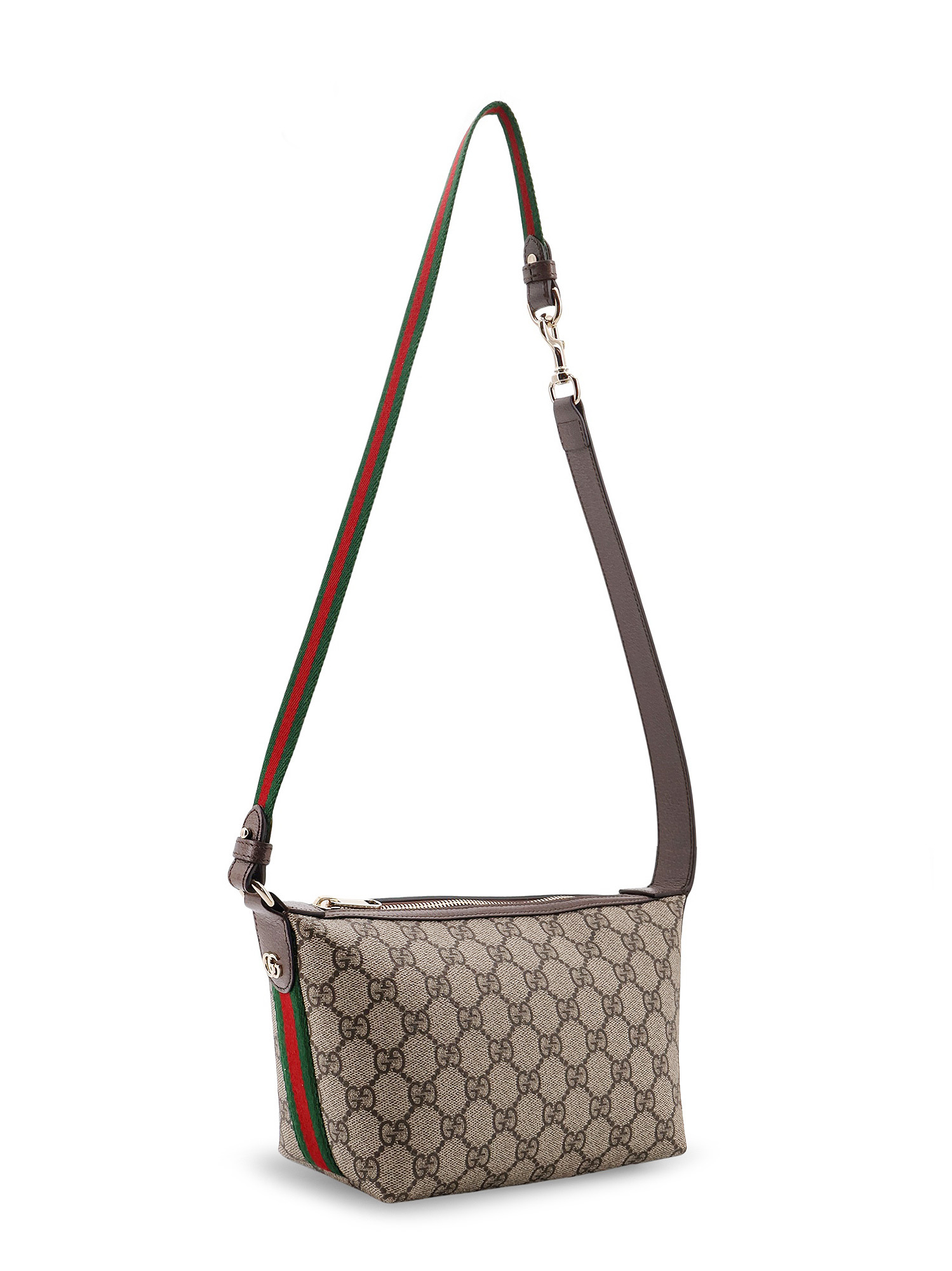 Gucci Ophidia Gg Super Mini Canvas Shoulder Bag In Pattern