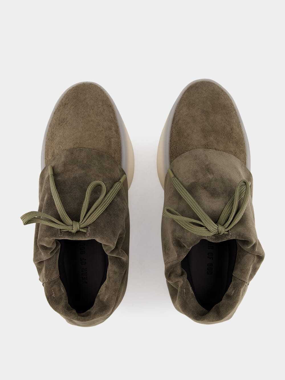 Fear Of God Round Toe Low-top Casual Shoes In Brown