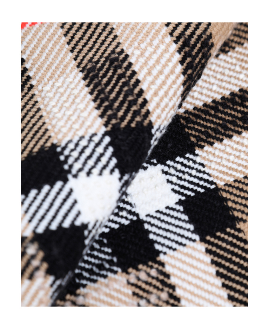 Burberry Vintage Check Knit Scarf In Nude