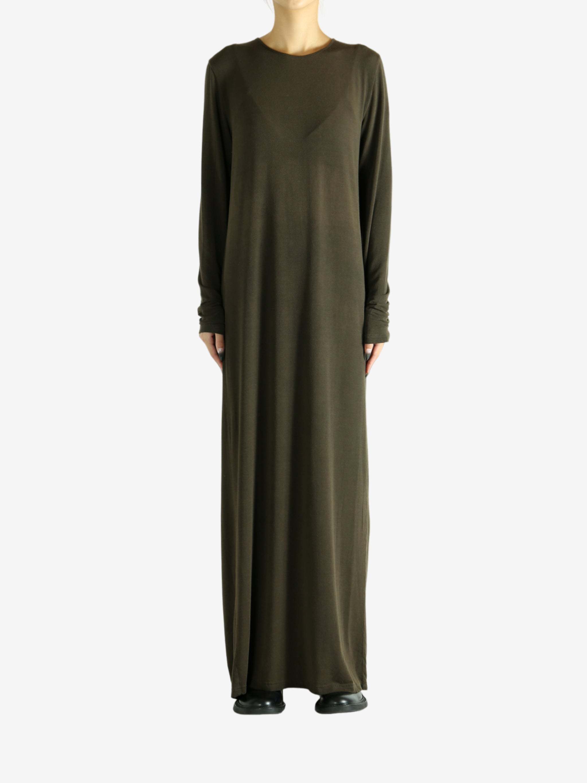Uma Wang Long Sleeve Dress In Green