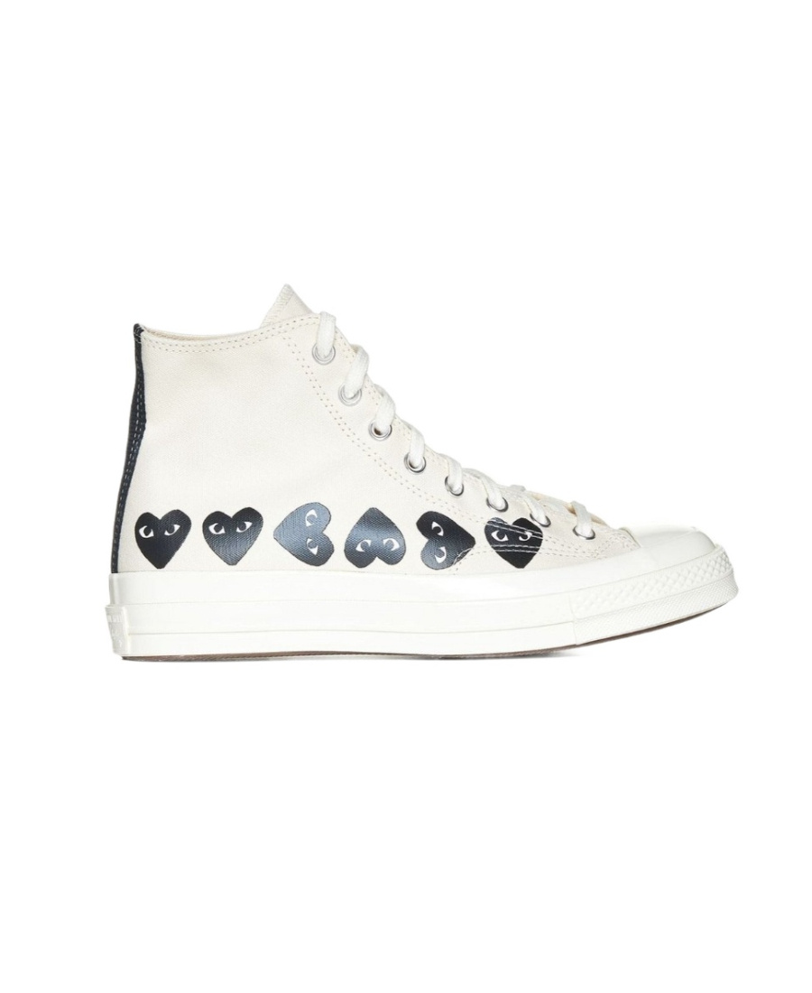 COMME DES GARÇONS PRINTED HIGH-TOP SNEAKERS