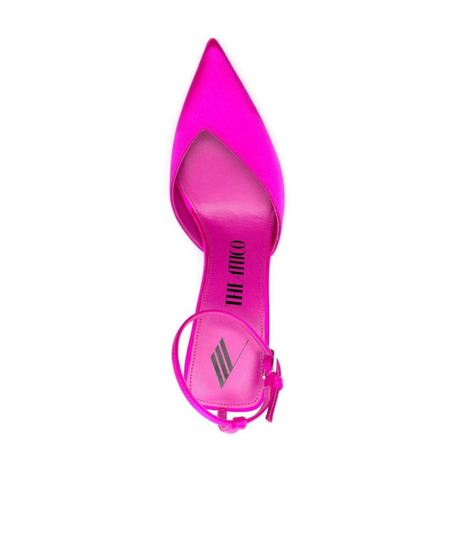 Attico Perine Raso Ankle-strap Pumps In Pink