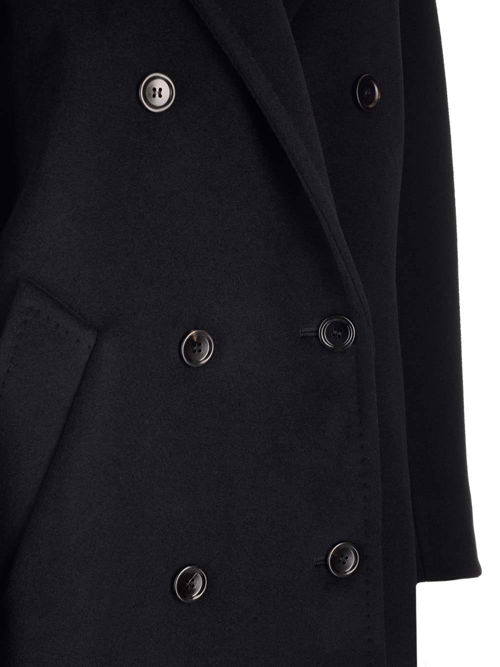 Max Mara 101801 Icon Wool And Cashmere Coat In Black
