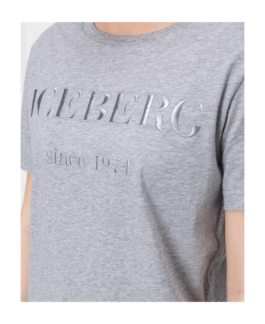 Iceberg Logo Printed T-shirt In White