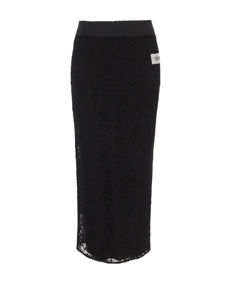 Dolce & Gabbana Synthetic Fibers Skirt In Black