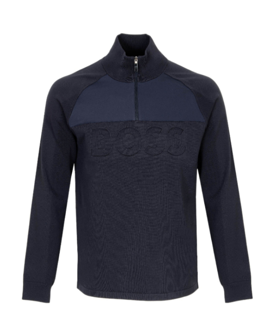 HUGO BOSS SEMI-ZIPPER SWEATER