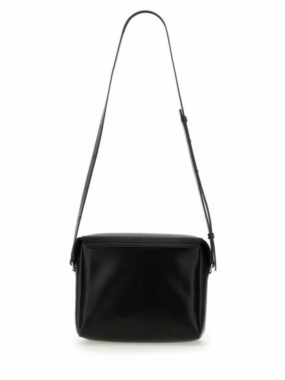 Jil Sander Logo-embossed Crossbody Bag In Black