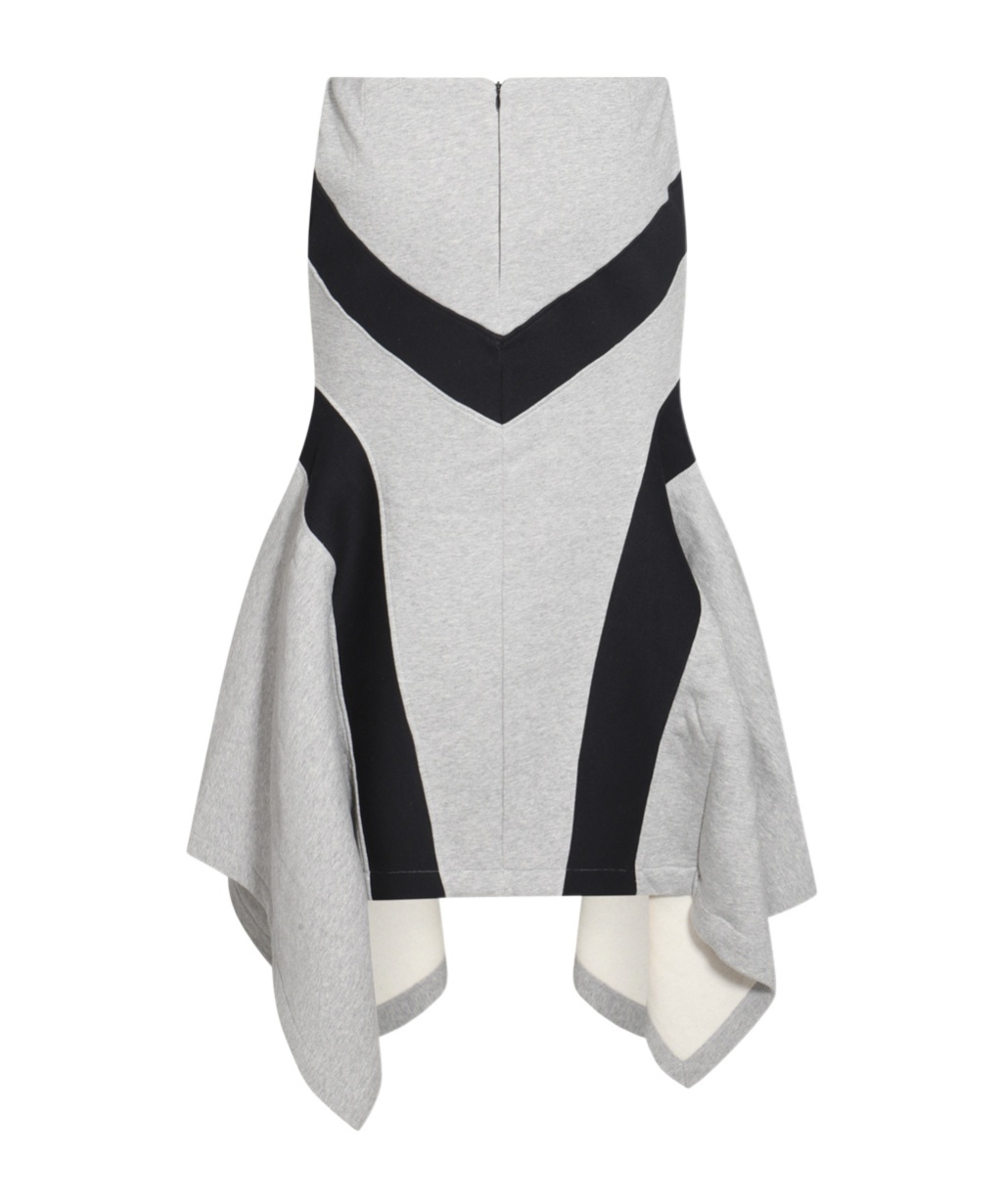 Attico Asymmetrical Maxi Skirt In Gray