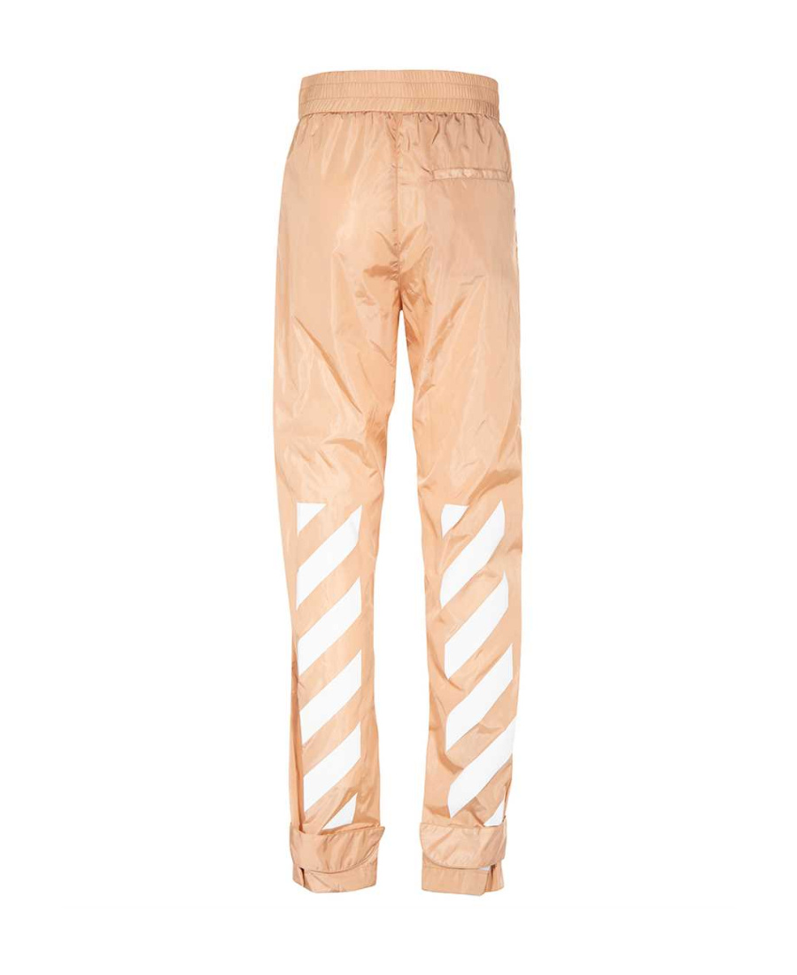 OFF-WHITE LOGO-PRINT TRACK PANTS 