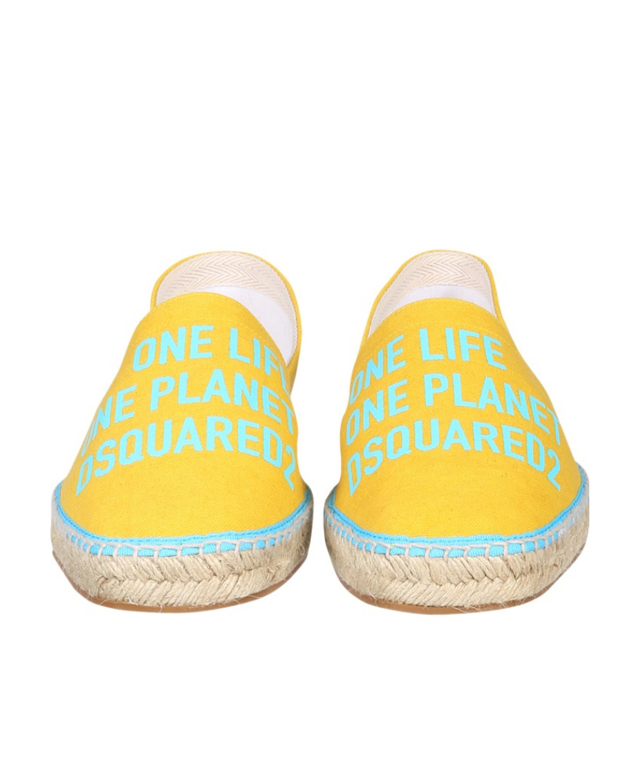 Dsquared2 Dsquared Men Organic Canvas Espadrille In Yellow