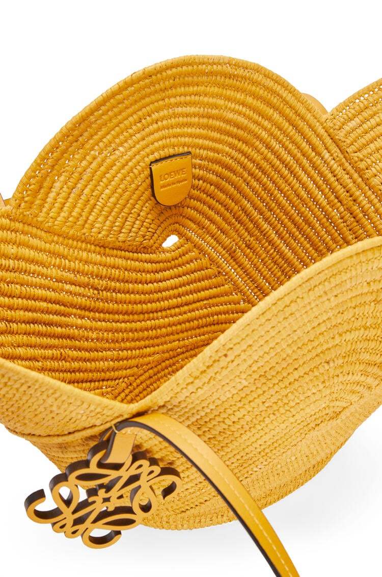 Loewe Weave A Basket Handbag In Yellow