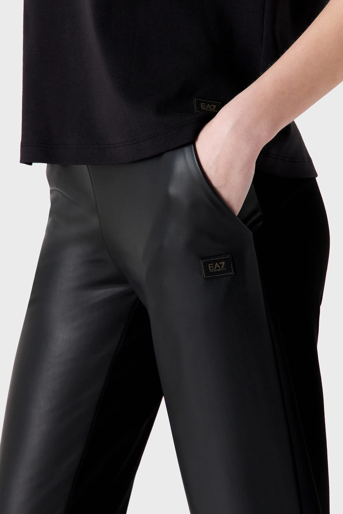 EA7 ELASTIC WAIST LEGGINGS