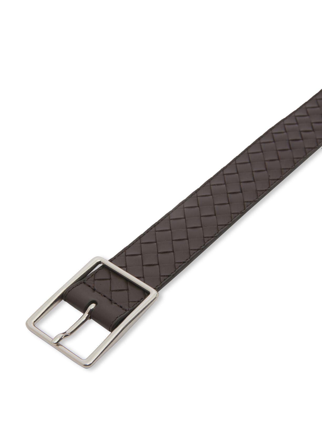 Shop Bottega Veneta Logo Belt In Black