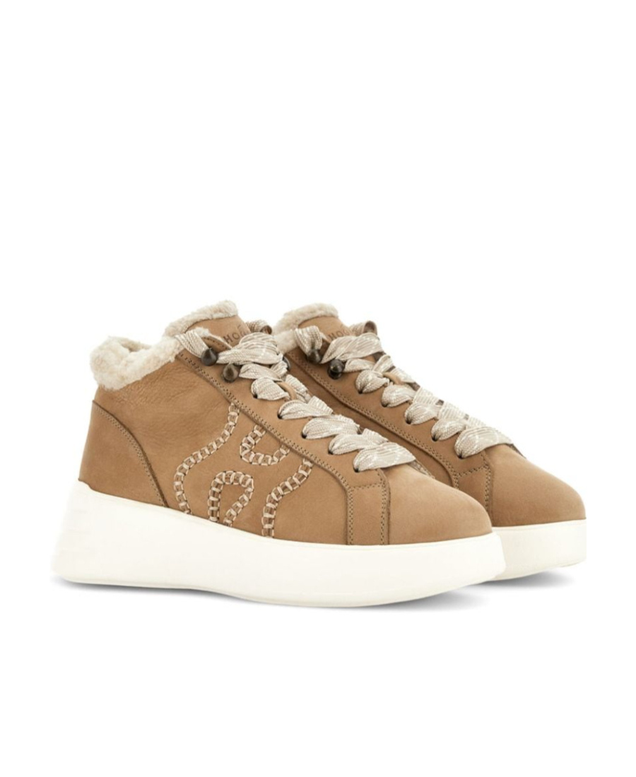 Hogan Rebel Lace-up Sneakers In White