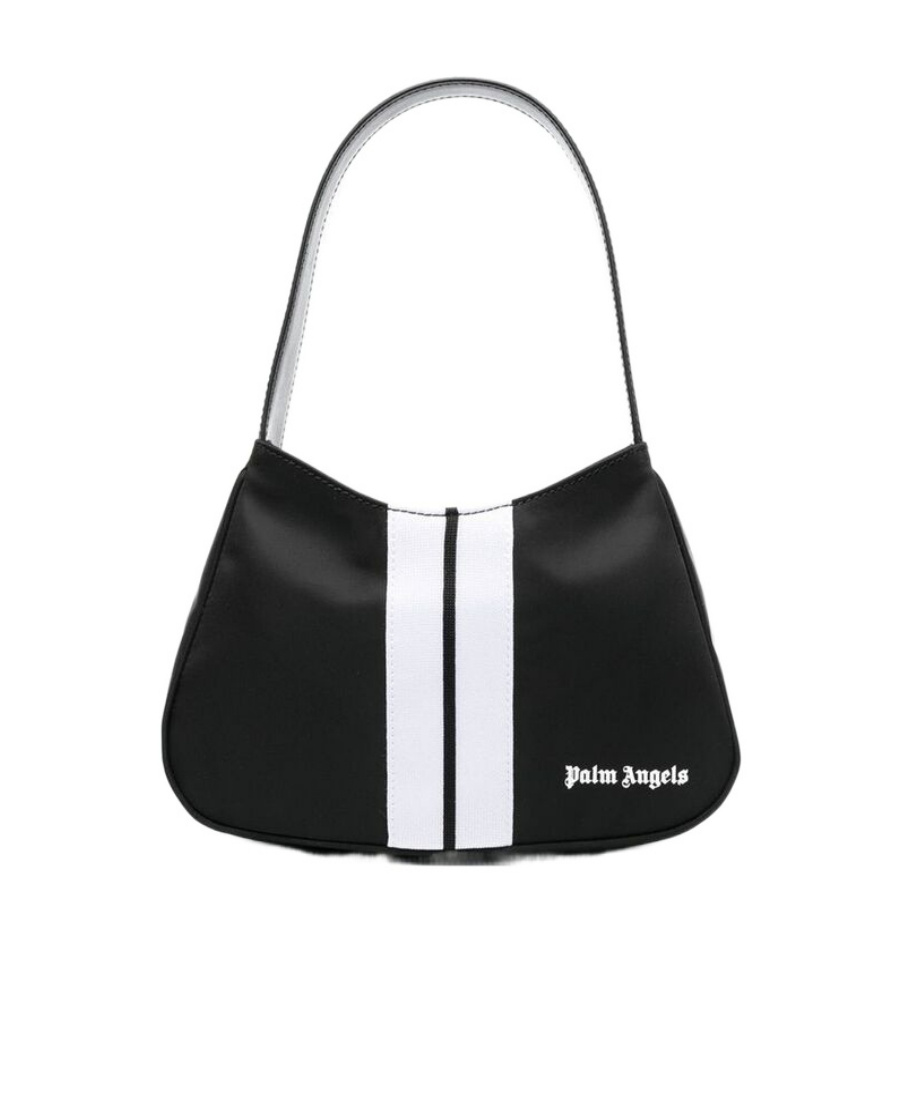 Palm Angels Black Venice Track Bag In Black