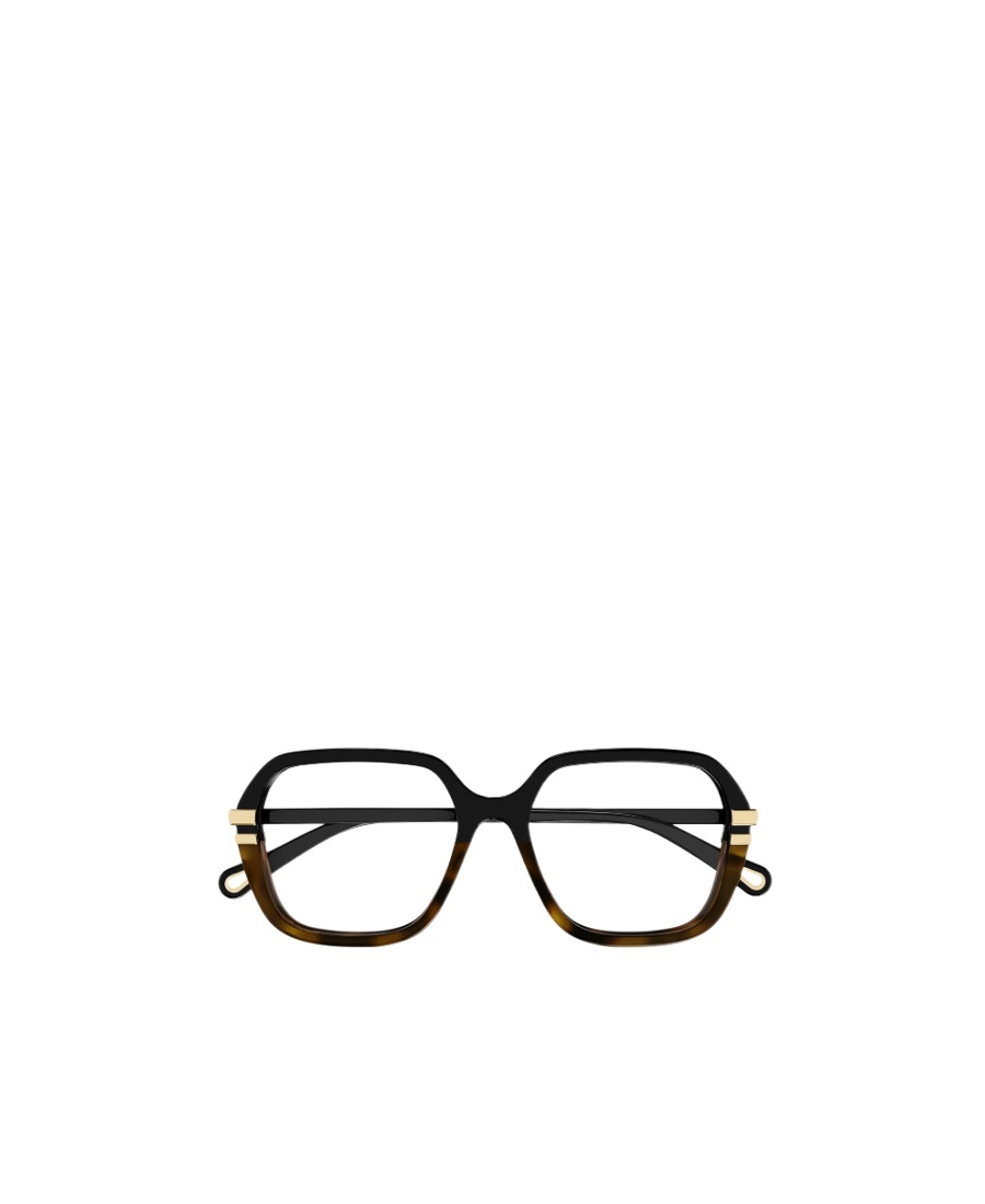 Chloé Tortoiseshell Square-frame Glasses In Black