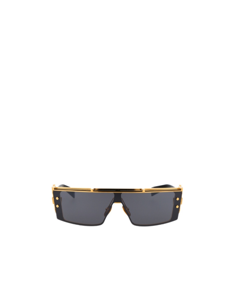 Balmain Wonder Boy Iii Shield Frame Sunglasses In Gray