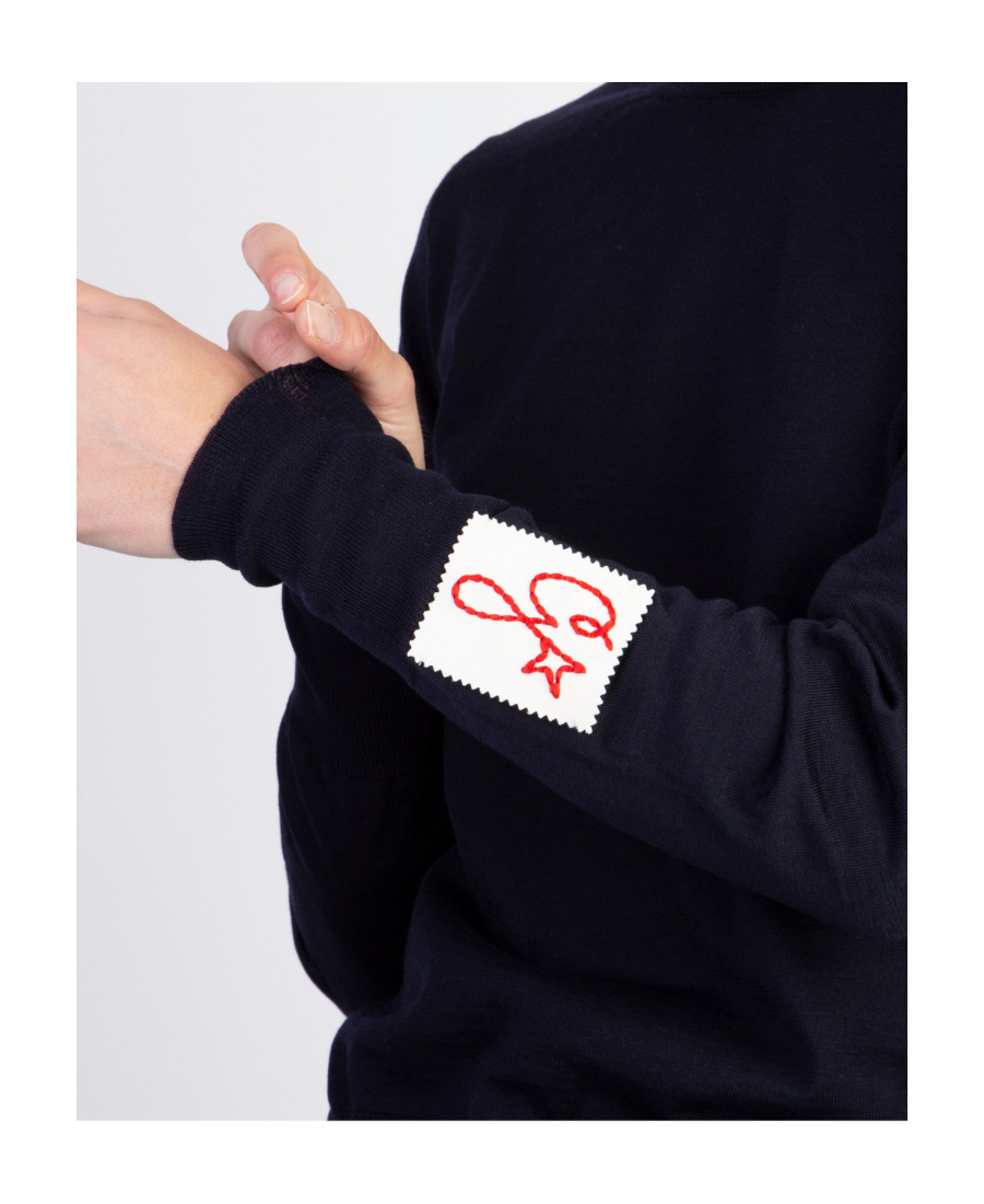 Golden Goose Ripped-detailing Wool Jumper In Black