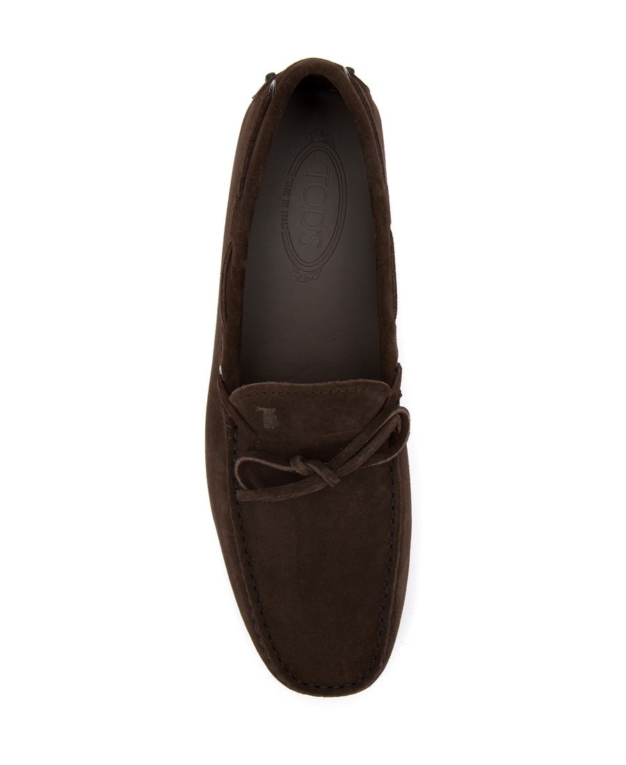 Tod's Gommino Suede Loafers In Black