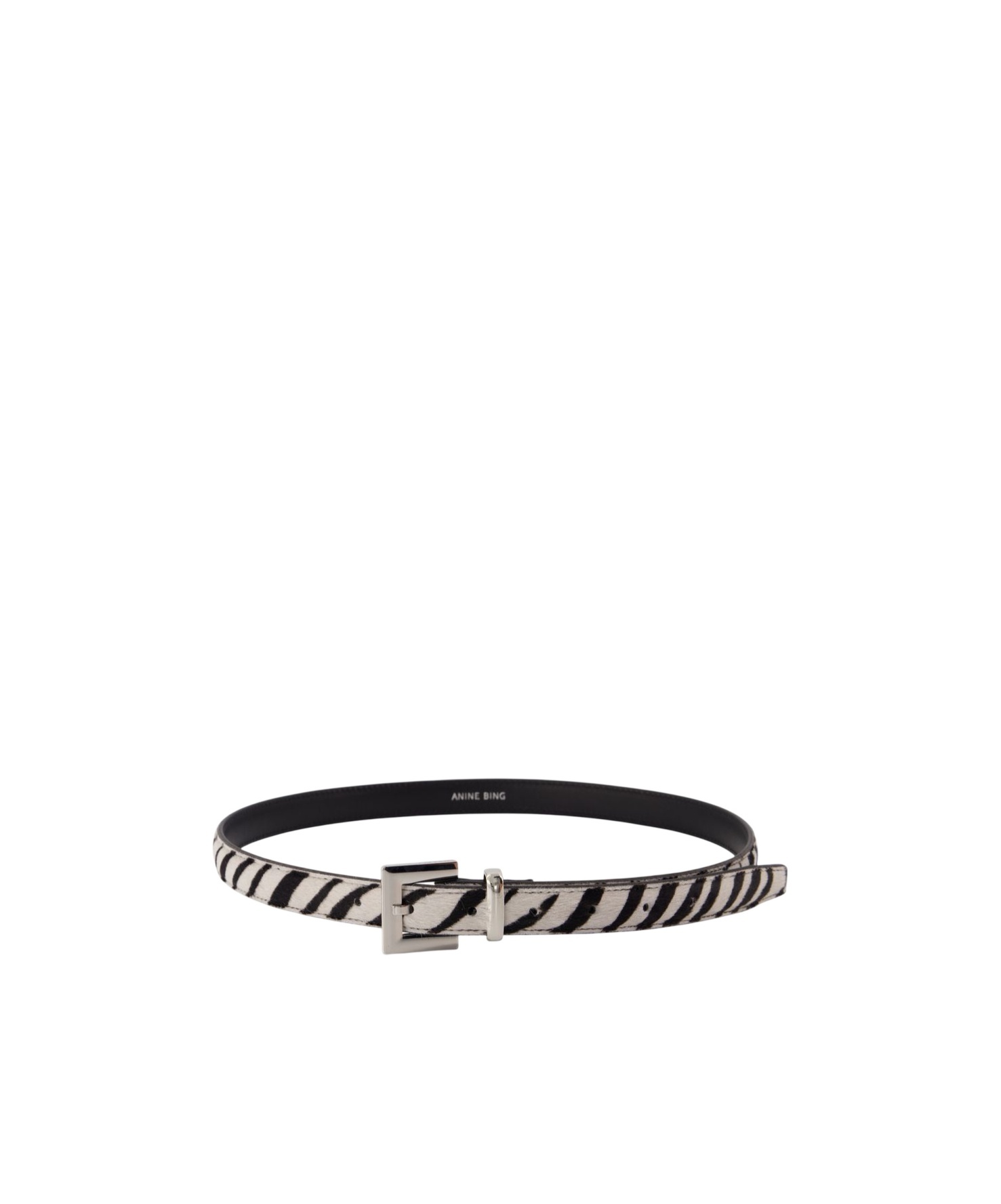 Anine Bing Patterned Belt In Black
