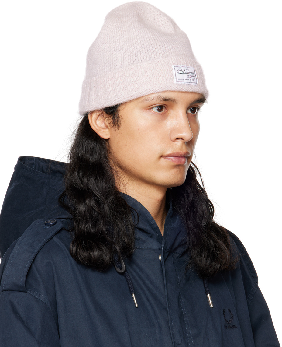 Raf Simons Decorative Wool Hat In Brown