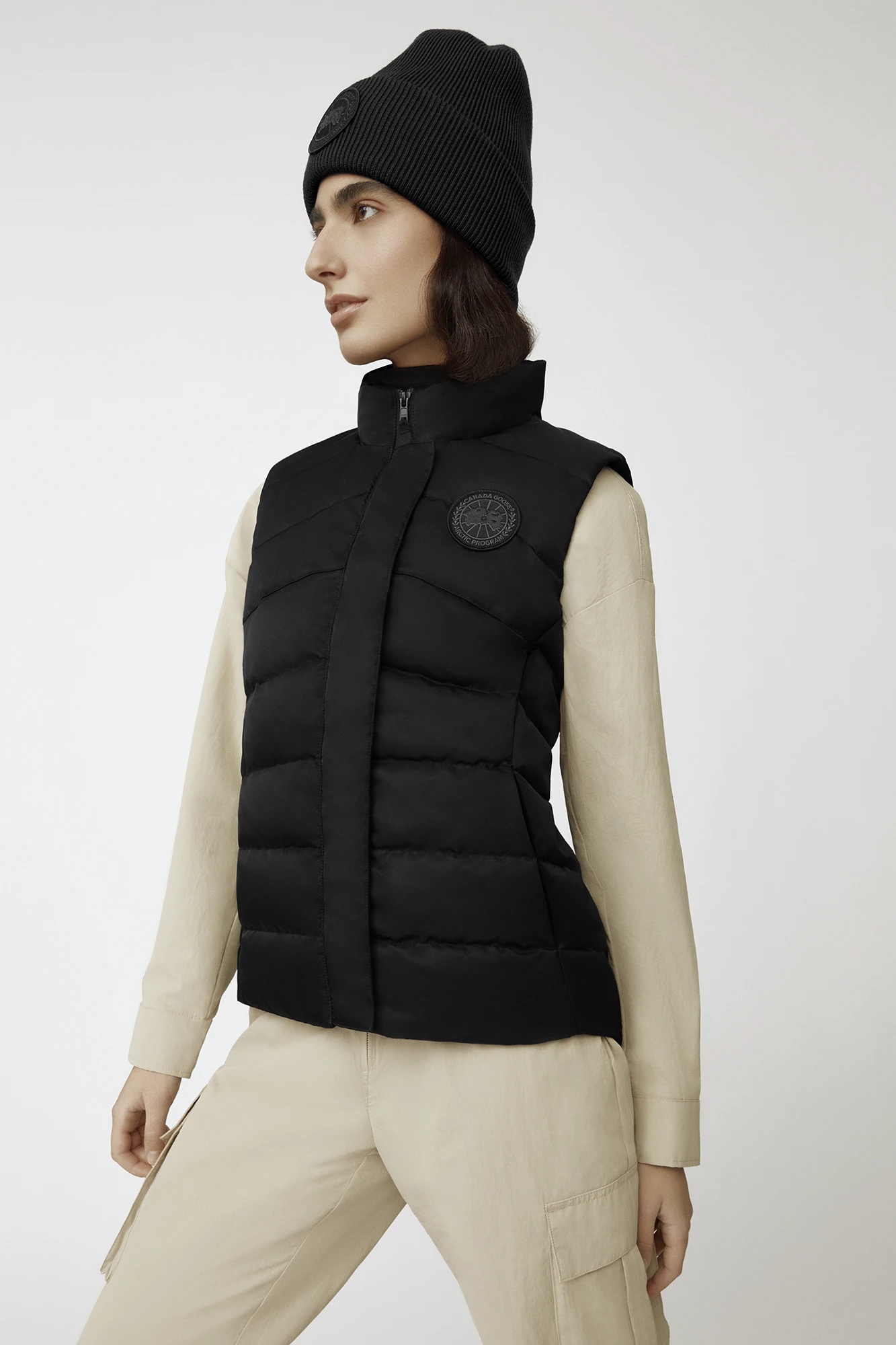 Canada Goose Freestyle Quilted Satin-shell Gilet In Black