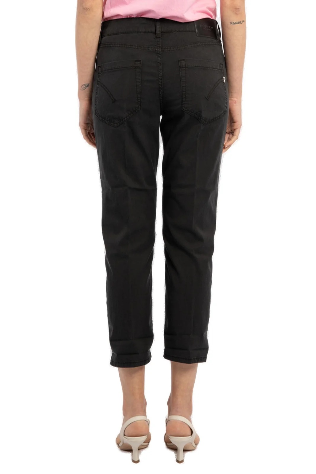 Dondup Woman Pants Black Size 31 Cotton, Elastomultiester, Elastane In Black