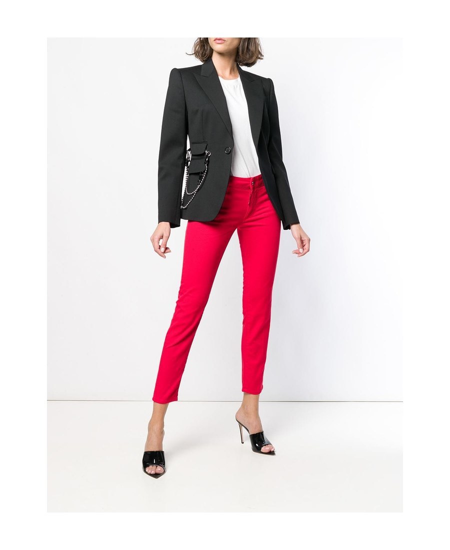 Dsquared2 Twiggy Cropped Jeans In Red