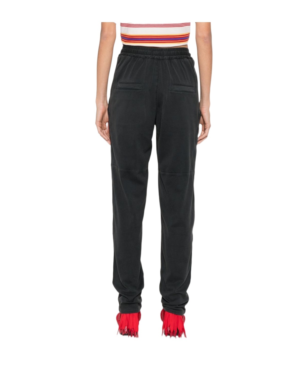 Isabel Marant Étoile Elastic Waist Casual Pants In Black