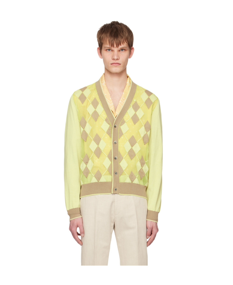 Jacquemus Le Raphia Long-sleeved Cardigan In Nude