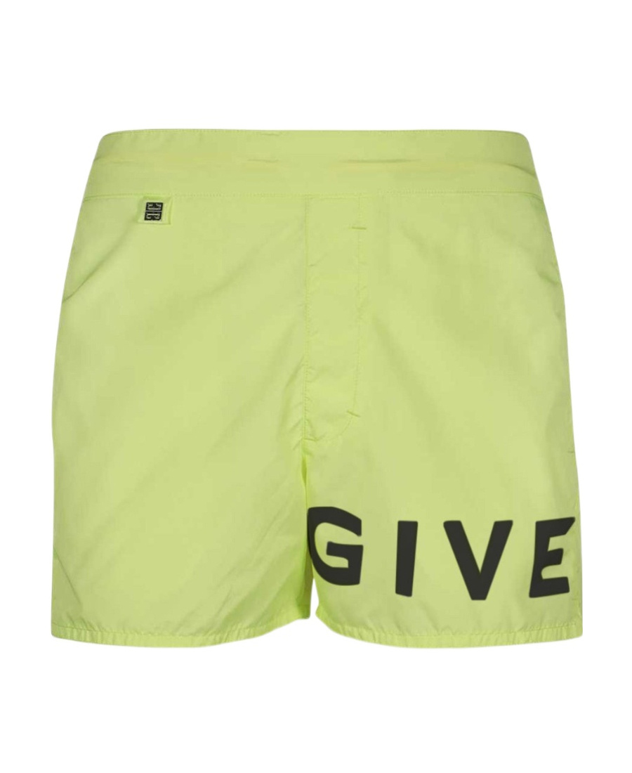 Givenchy Logo-print Swim Shorts In Green