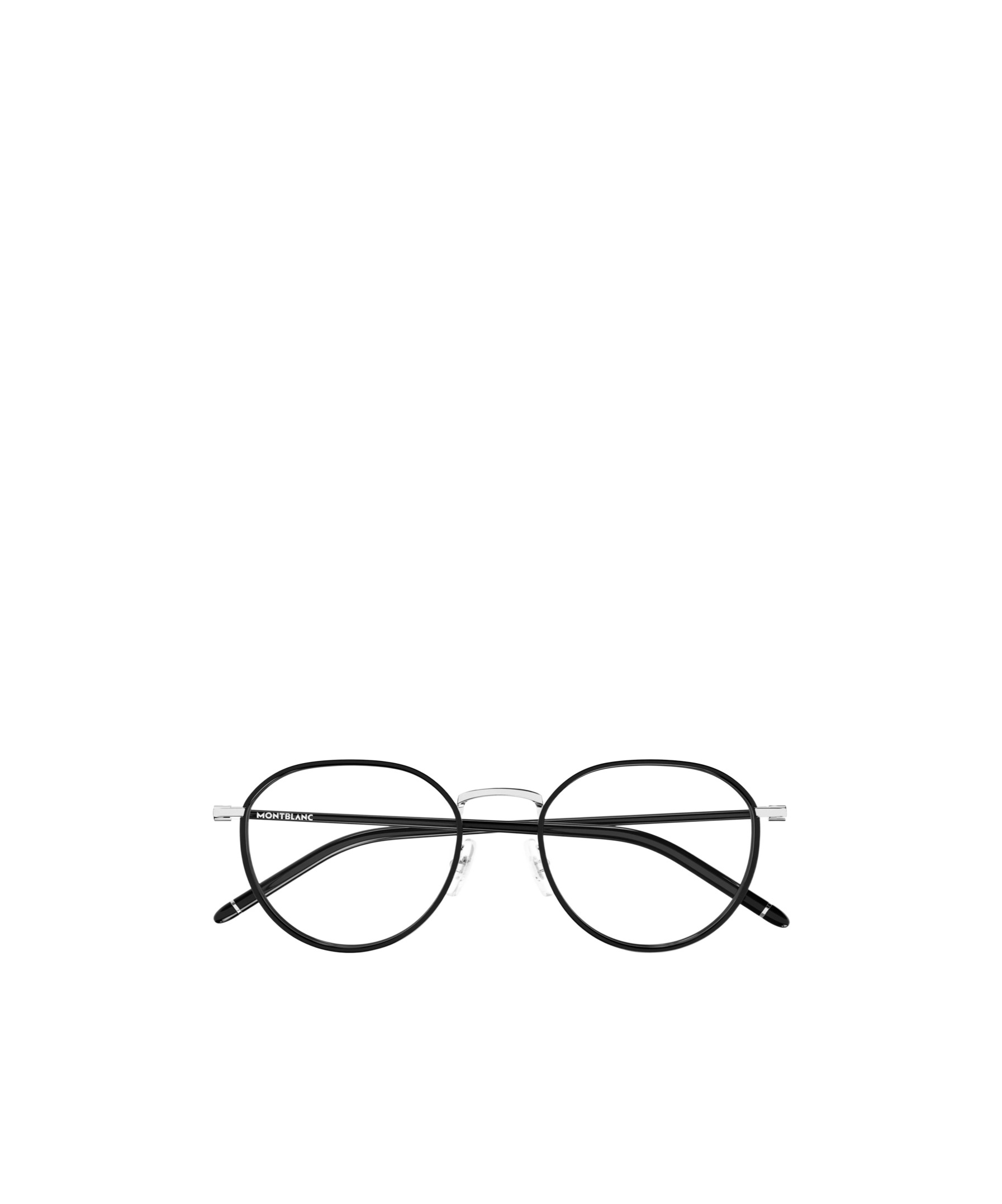 Montblanc Eyewear Round Frame Glasses In Black