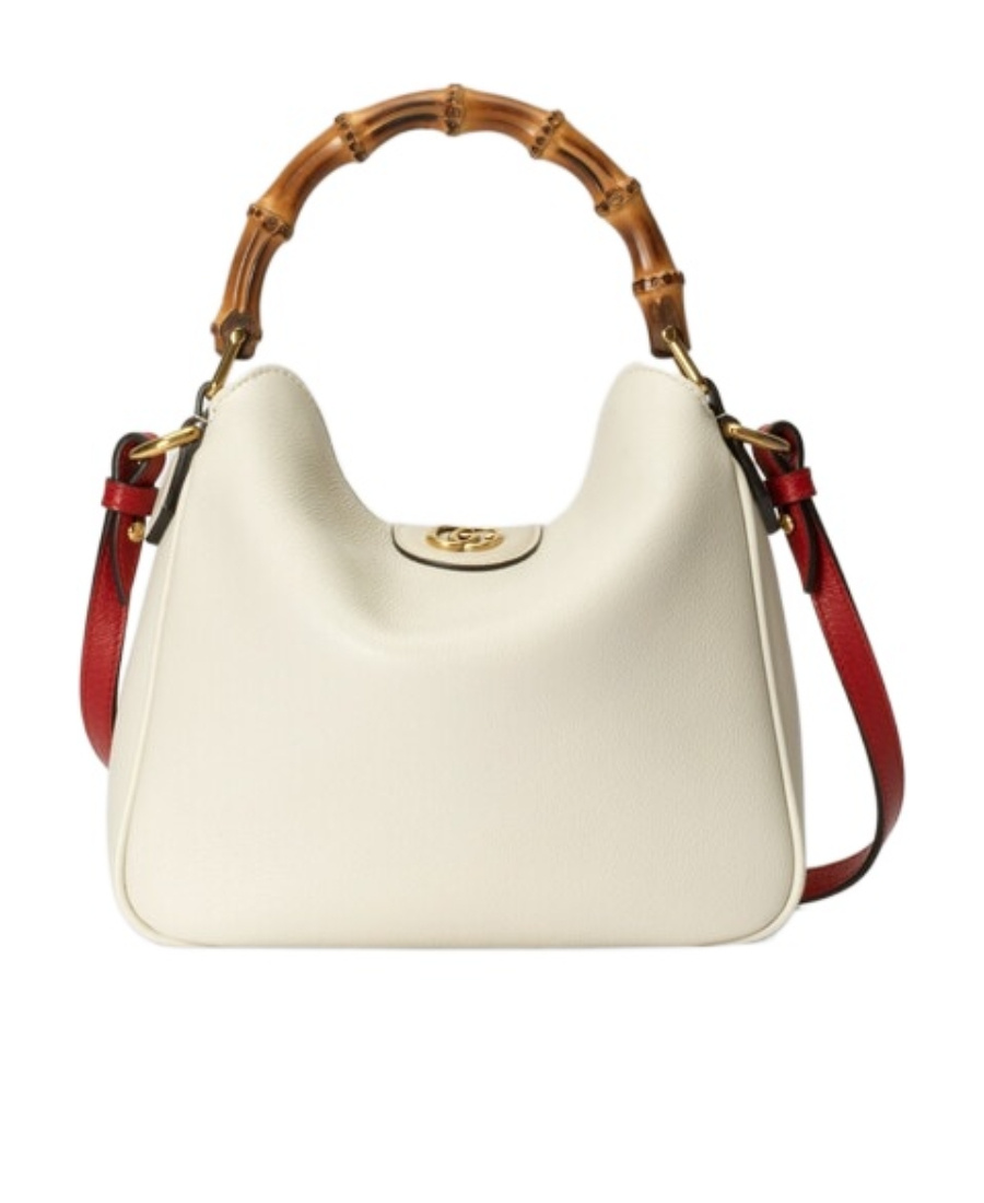 Gucci Diana Medium Shoulder Bag In White