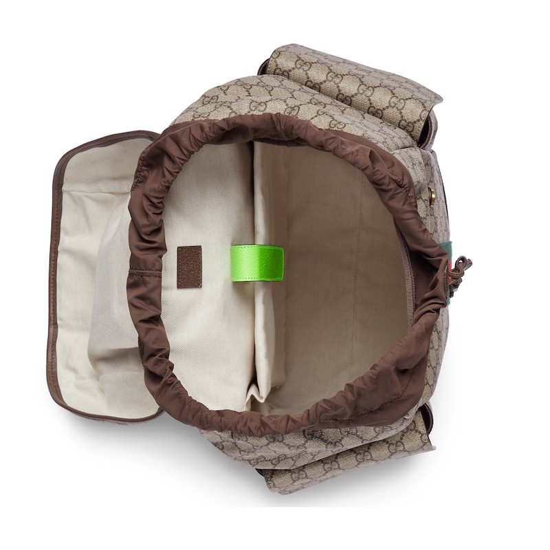 Shop Gucci Ophidia Medium Backpack In Multicolor