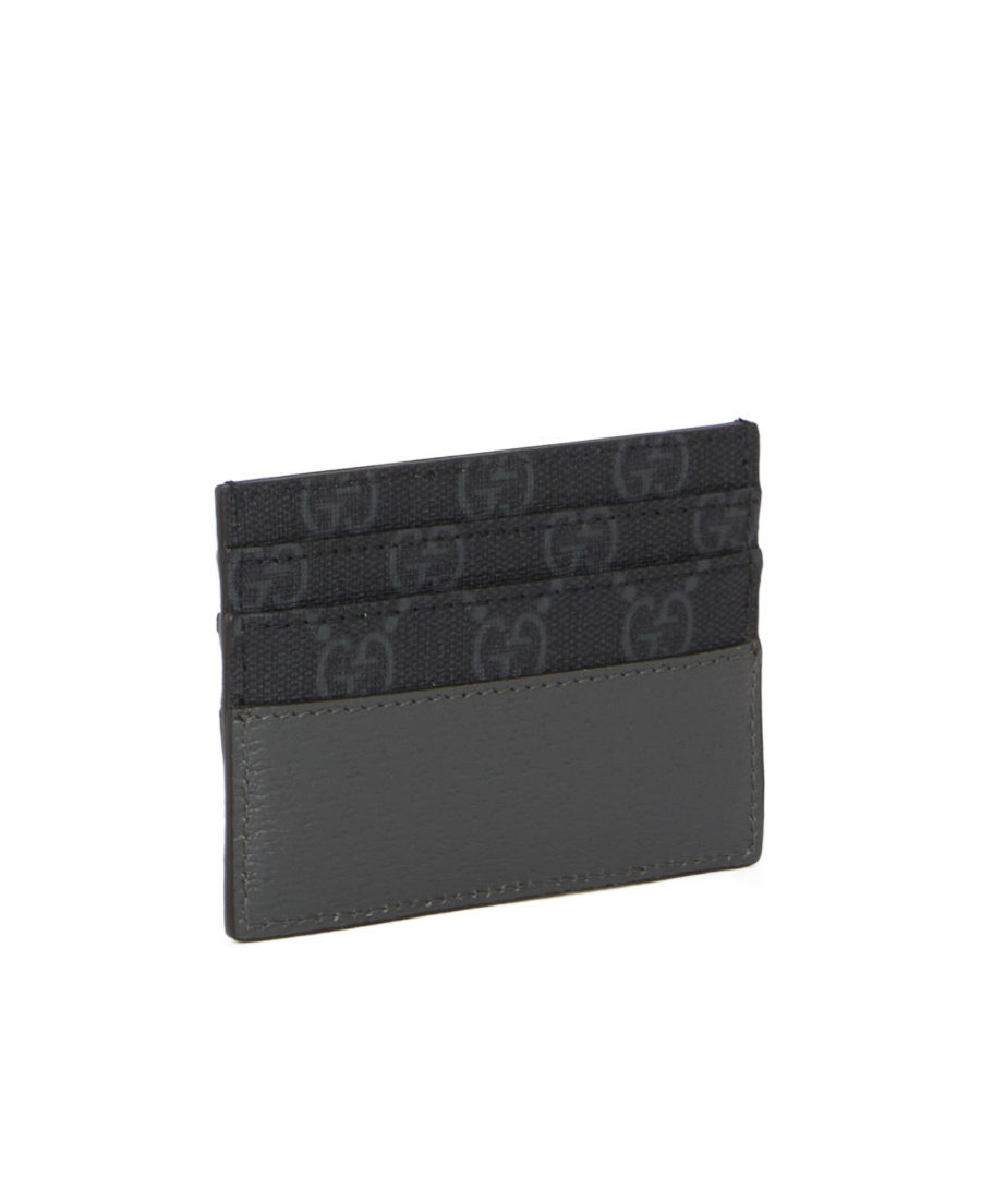 Gucci Monogram-print Cardholder In Black