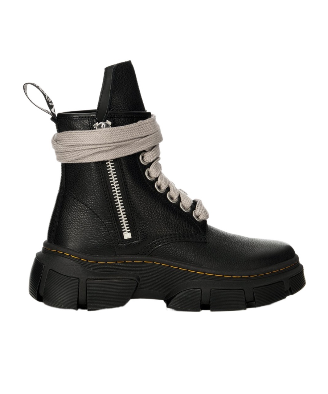 Rick Owens X Dr. Martens X Rick Owens 1460 Leather Boots In Black