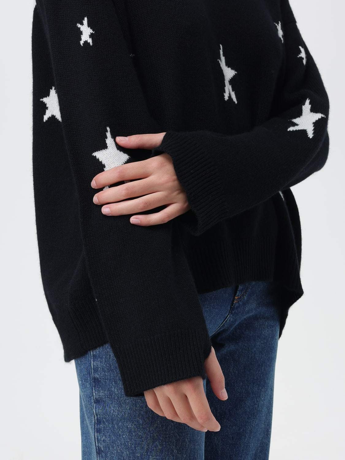 Zadig & Voltaire Long-sleeved Sweater In Black