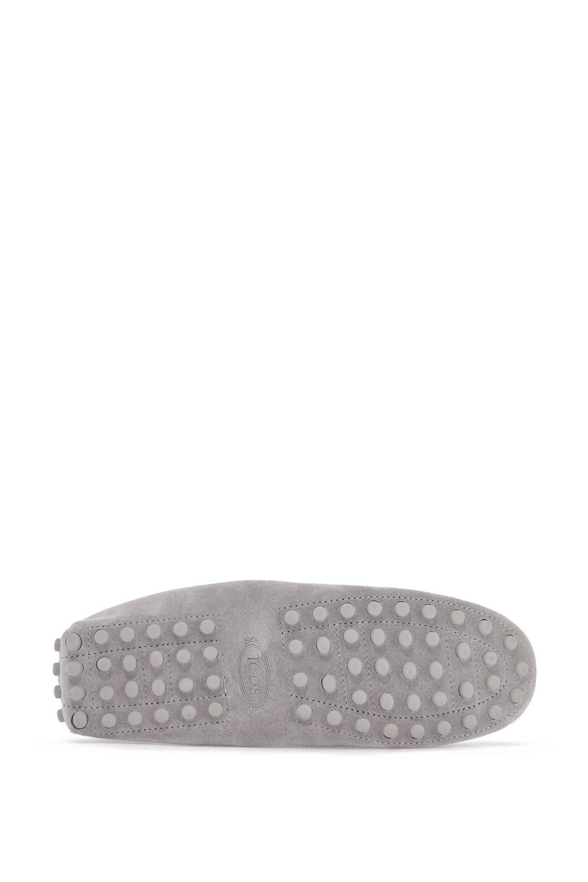 Tod's Light Gray Calfskin Women's Loafers In Gray